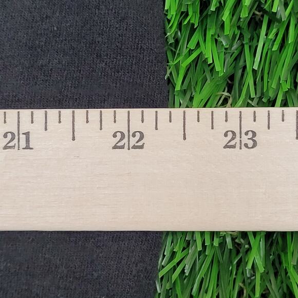 Vintage 90s Hanes Shirt Womens XL 22x26 Faded Black Slogan - Picture 4 of 12